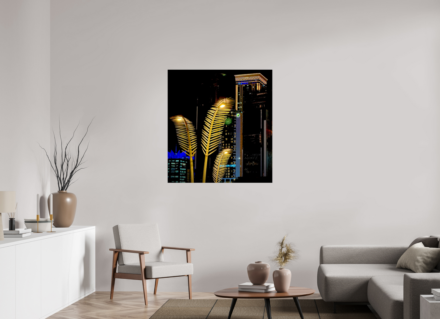 39 x 42.2″, Photo Print Under Acrylic Glass Good Evening in Qatar