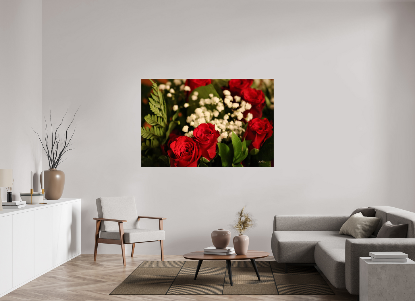 66 x 44″, Photo Print Under Acrylic Glass Roses III