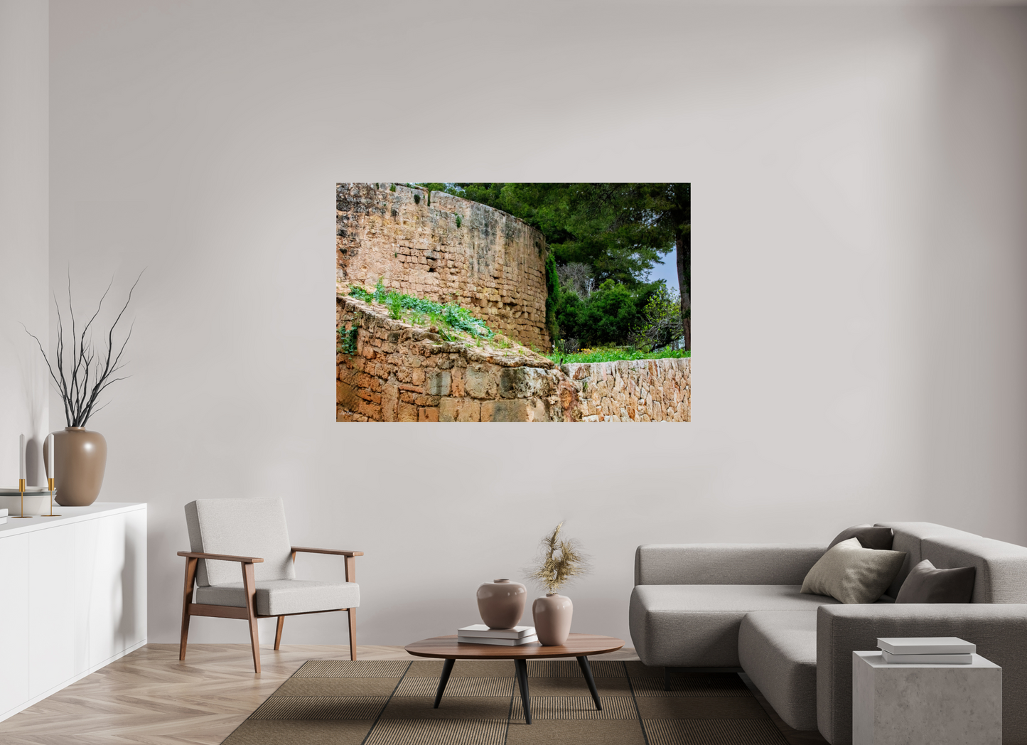 69.7 x 47″, Photo Print Under Acrylic Glass Spain Castle III