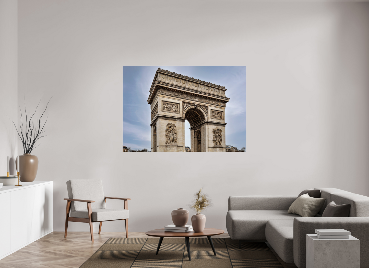 67.6 x 47″, Photo Print Under Acrylic Glass Arc de Triomphe