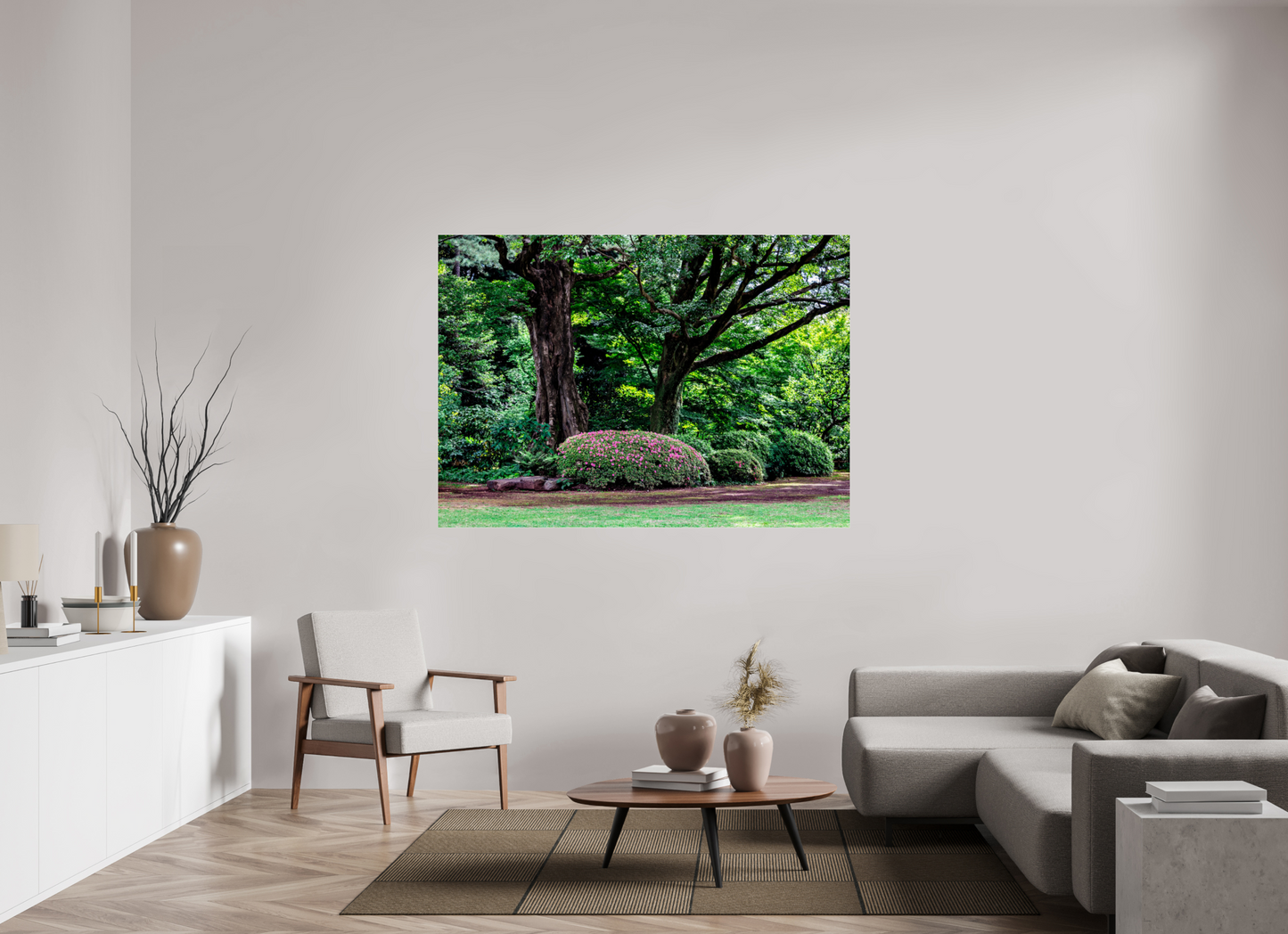66.1 x 47″, Photo Print Under Acrylic Glass Gardens of Tokyo