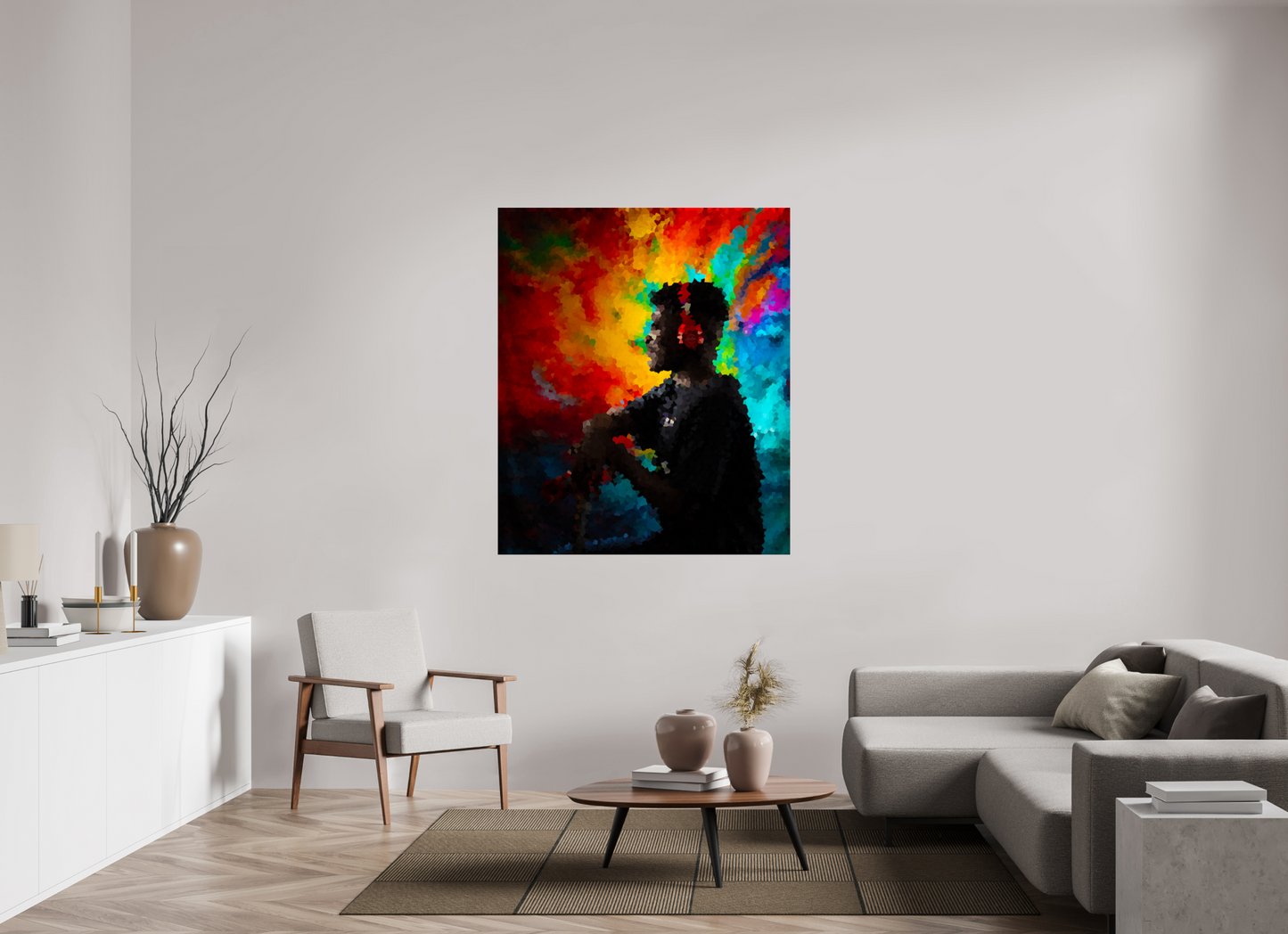 47 x 55.8″, Photo Print Under Acrylic Glass Groovin' and Movin'