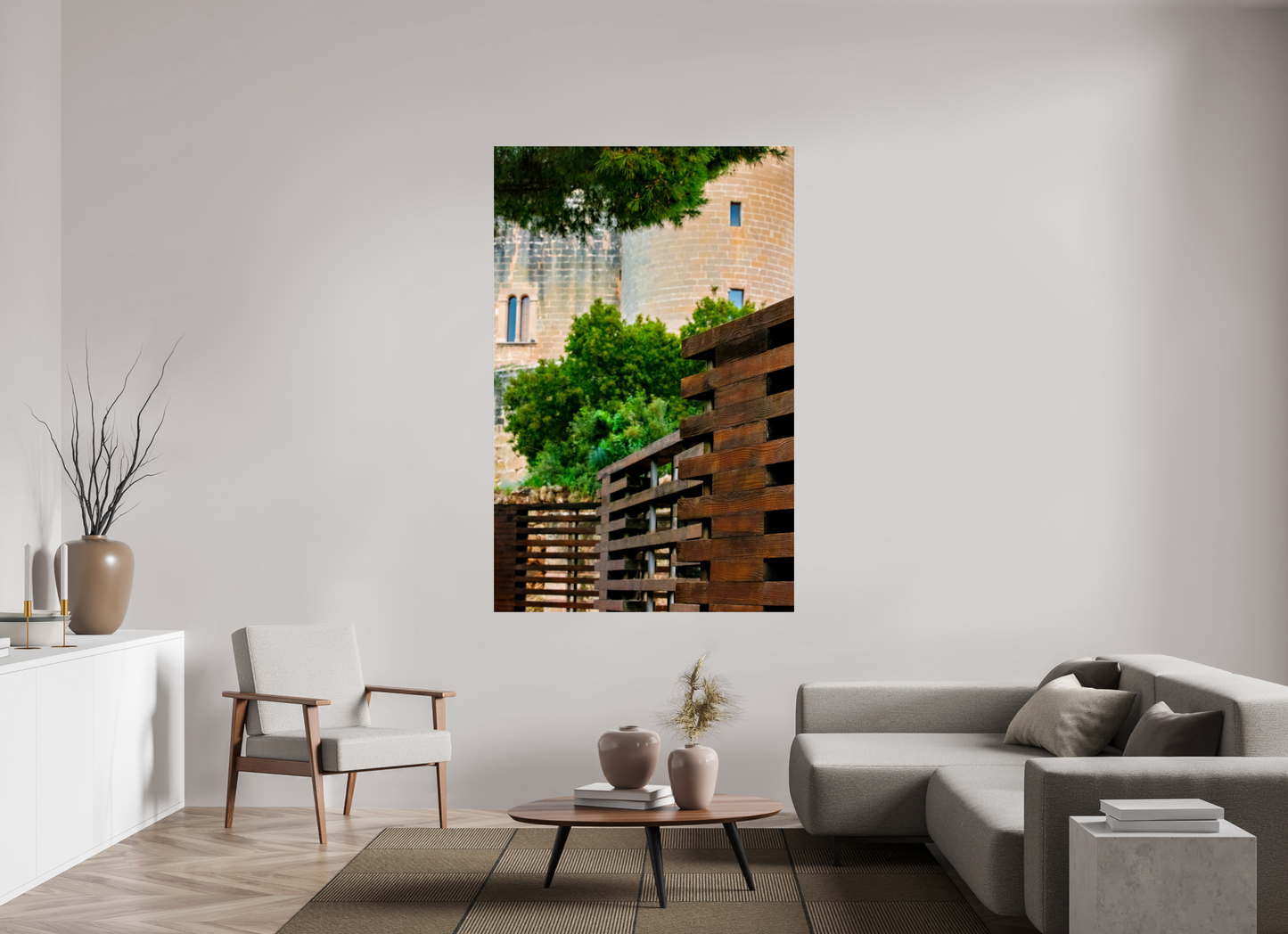 47 x 73″, Photo Print Under Acrylic Glass Spain Castle V