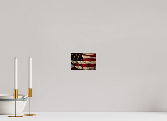 6.1 x 4″, Photo Print Under Acrylic Glass We The People