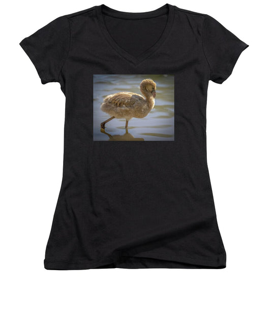 Baby Flamingo - Women's V-Neck