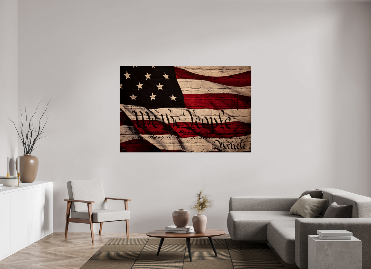 71.3 x 47″, Photo Print Under Acrylic Glass We The People