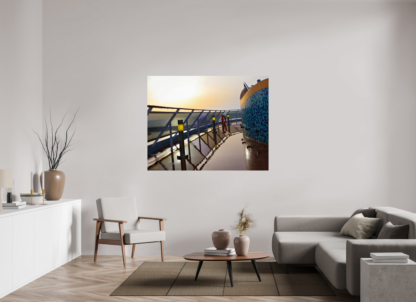 60.3 x 47″, Photo Print Under Acrylic Glass Cruise Life II