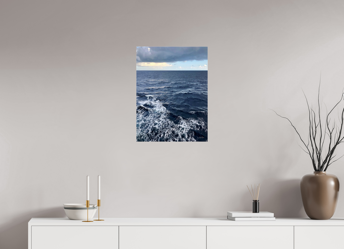 18 x 24″, Photo Print Under Acrylic Glass Deep Caribbean Waters