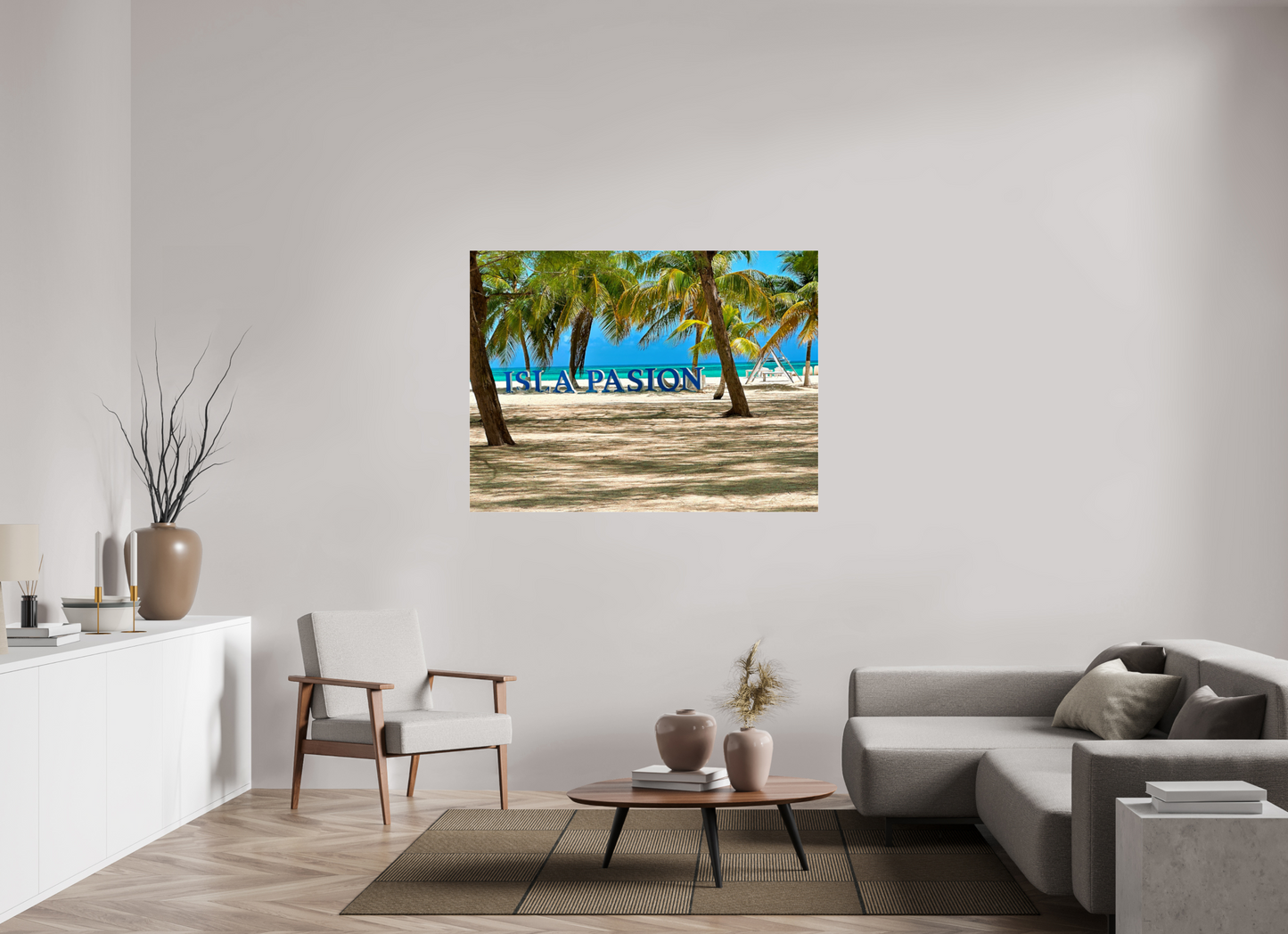 56 x 42″, Photo Print Under Acrylic Glass Passion Island
