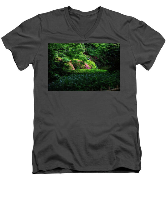 Gardens of Tokyo II - Men's V-Neck T-Shirt