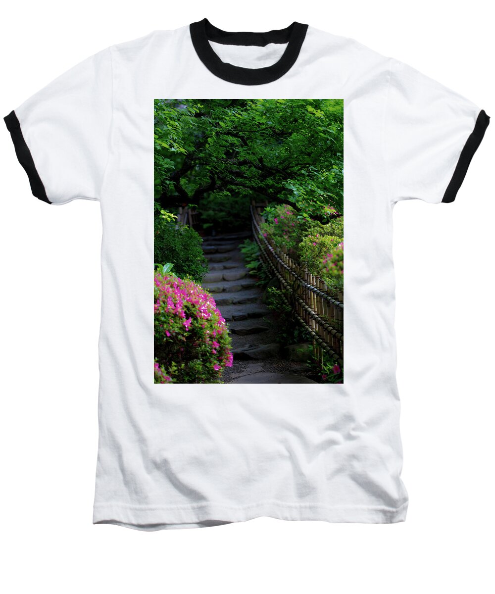 Gardens of Tokyo III - Baseball T-Shirt