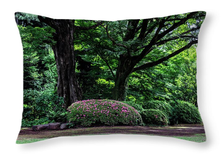 Gardens of Tokyo - Throw Pillow