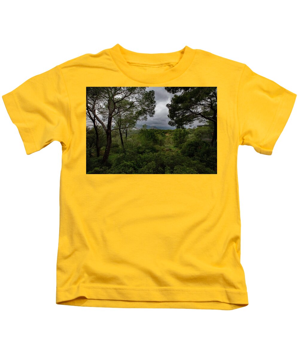 Hillside View from Spain Castle Gardens - Kids T-Shirt