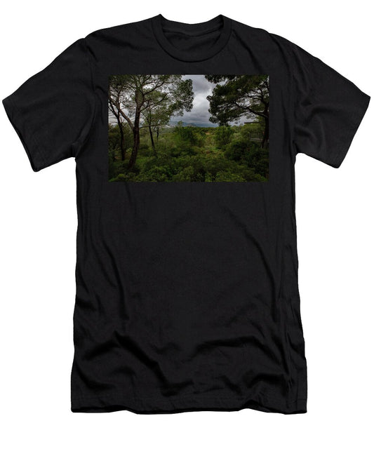Hillside View from Spain Castle Gardens - T-Shirt