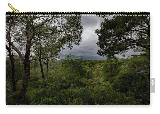 Hillside View from Spain Castle Gardens - Zip Pouch