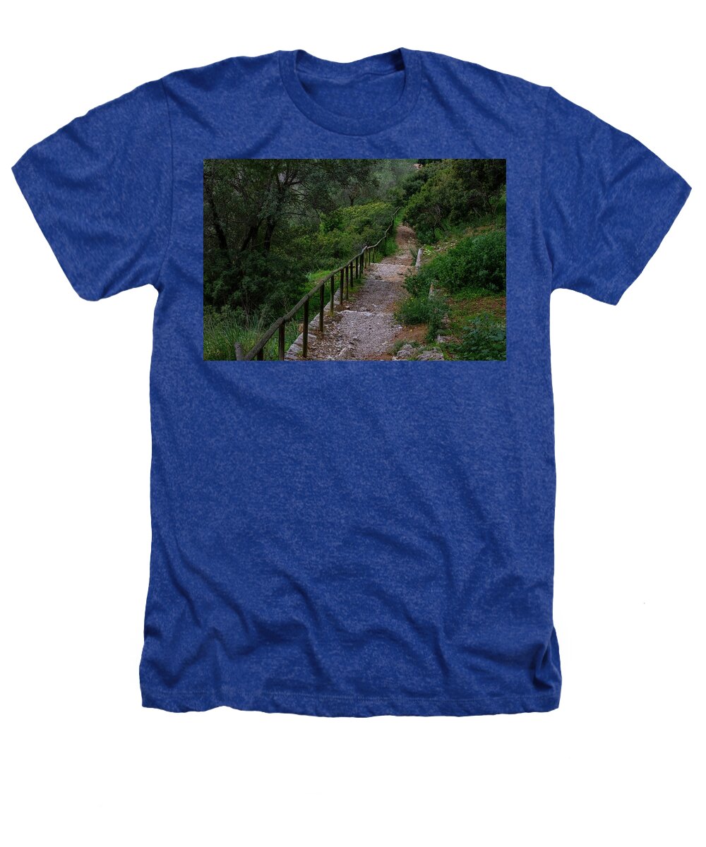 Hillside View from Spain Castle Gardens III - Heathers T-Shirt