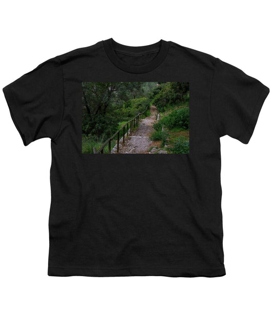 Hillside View from Spain Castle Gardens III - Youth T-Shirt