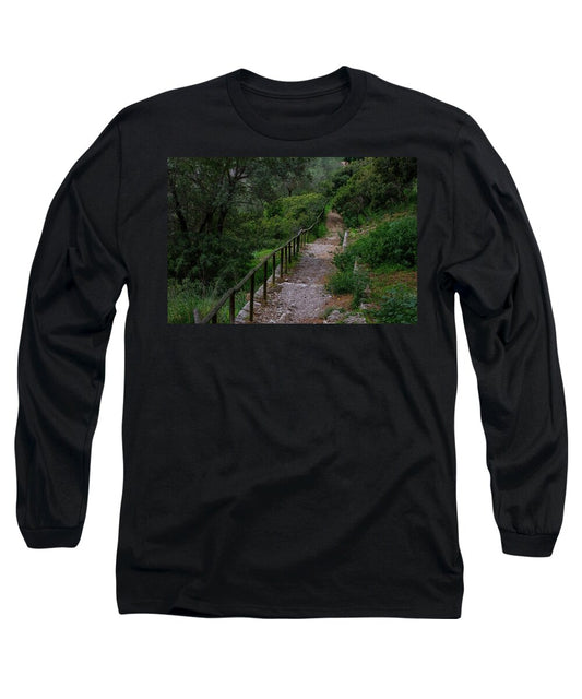 Hillside View from Spain Castle Gardens III - Long Sleeve T-Shirt