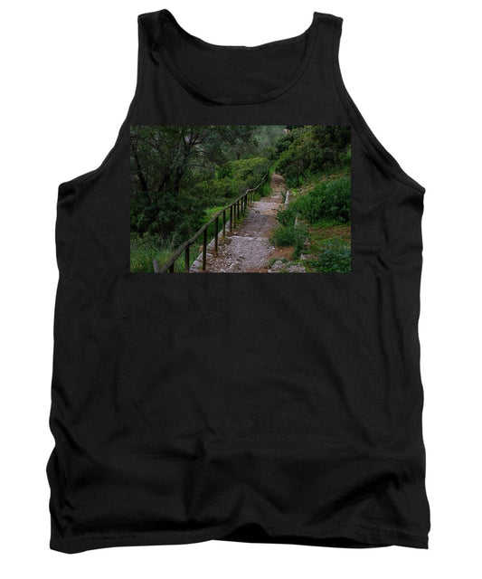 Hillside View from Spain Castle Gardens III - Tank Top