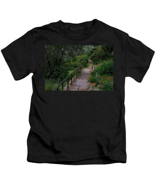Hillside View from Spain Castle Gardens III - Kids T-Shirt