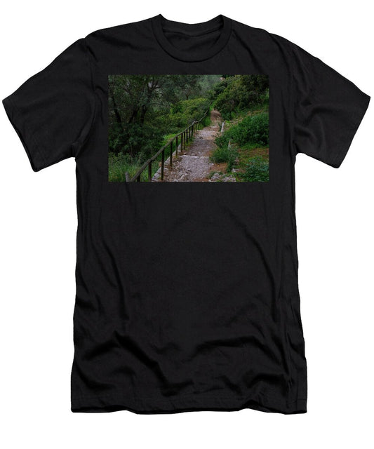 Hillside View from Spain Castle Gardens III - T-Shirt