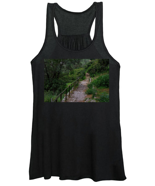 Hillside View from Spain Castle Gardens III - Women's Tank Top