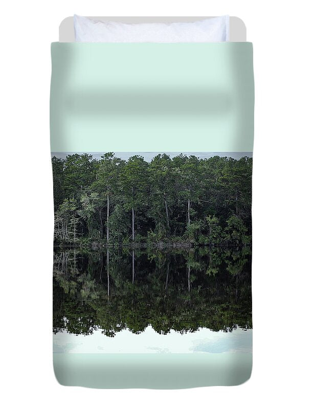 Lake Rim of North Carolina - Duvet Cover