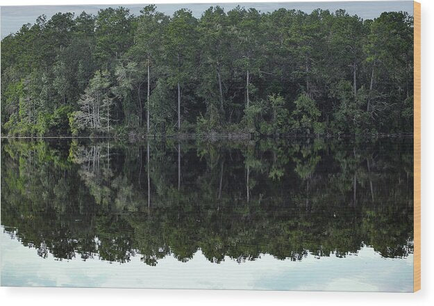 Lake Rim of North Carolina - Wood Print