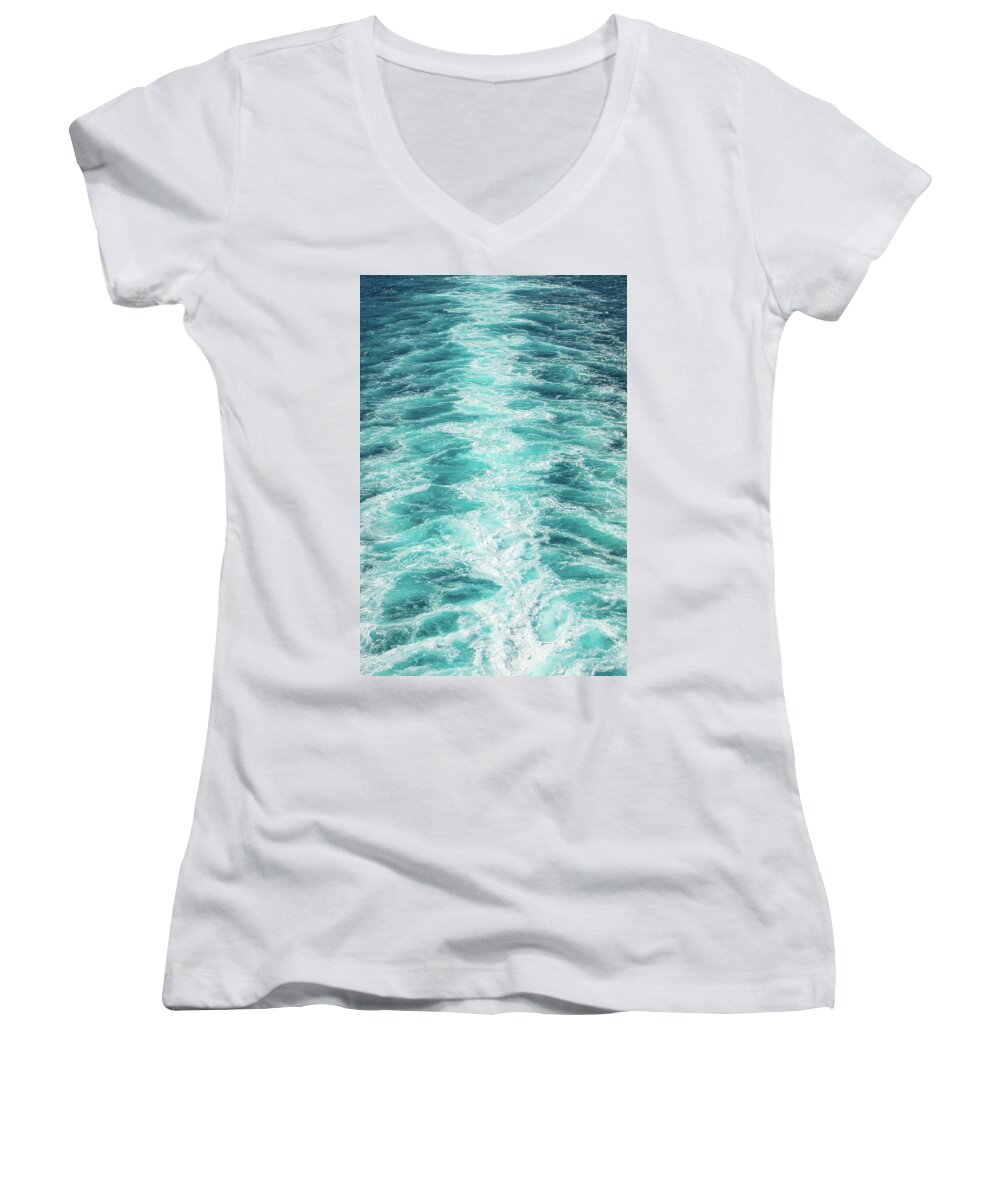 Off the Coastal Waters of Italy - Women's V-Neck