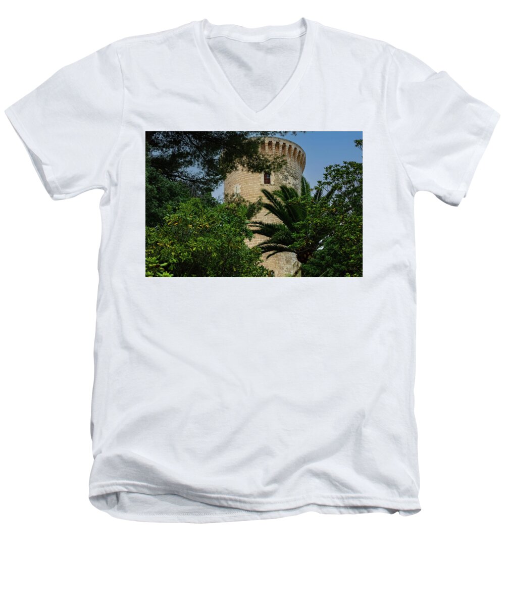Spain Castle - Men's V-Neck T-Shirt