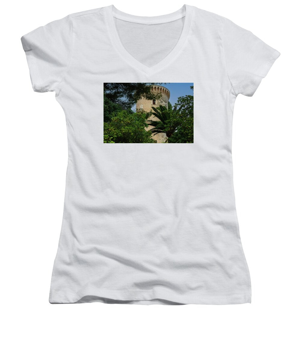 Spain Castle - Women's V-Neck