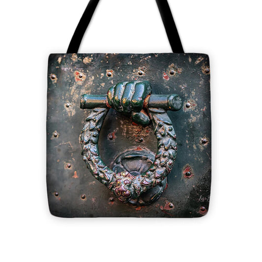 Weathered Door Knocker Italy - Tote Bag