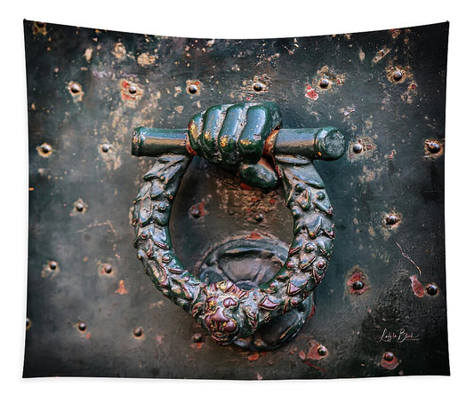 Weathered Door Knocker Italy - Tapestry