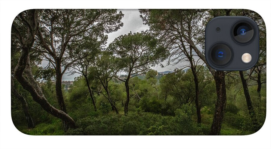 Hillside View from Spain Castle Gardens II - Phone Case