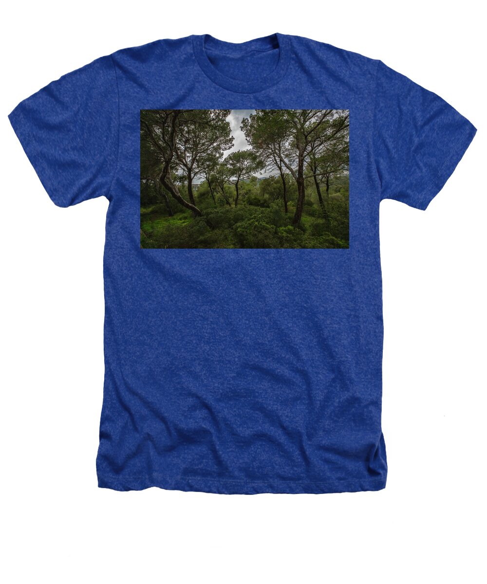 Hillside View from Spain Castle Gardens II - Heathers T-Shirt