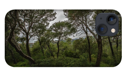 Hillside View from Spain Castle Gardens II - Phone Case