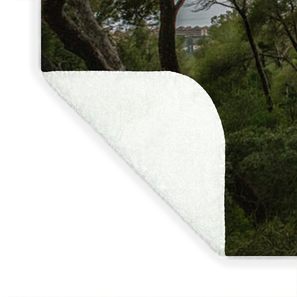 Hillside View from Spain Castle Gardens II - Blanket