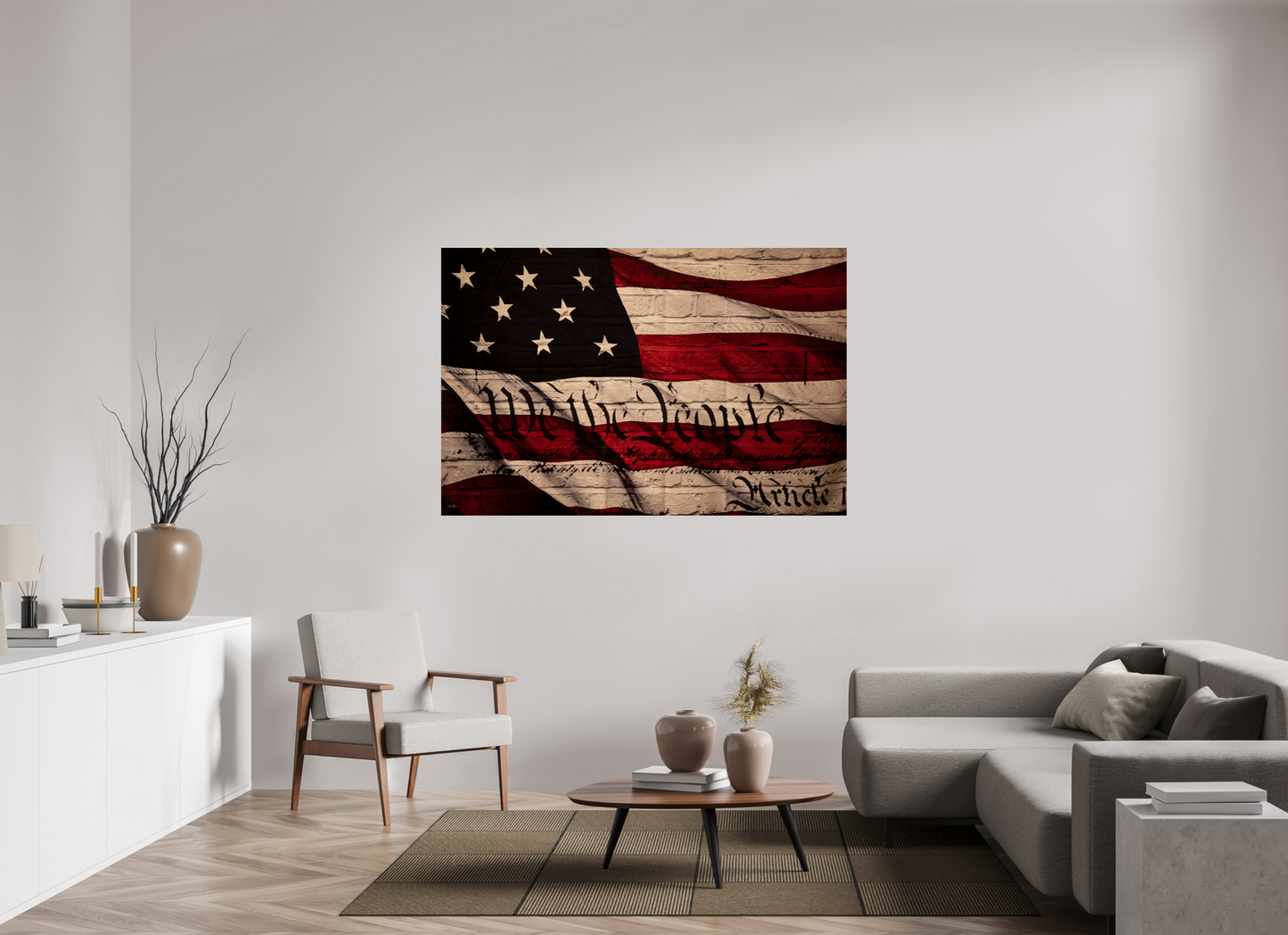 65.2 x 43″, Photo Print Under Acrylic Glass We The People