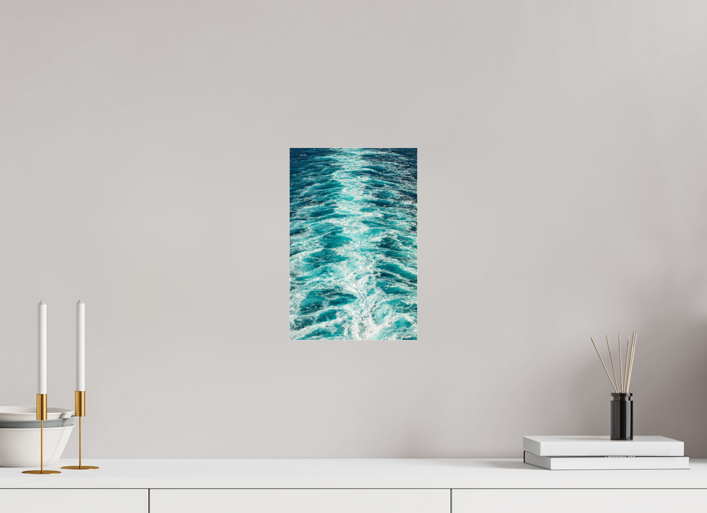 8 x 12″, Photo Print Under Acrylic Glass Off the Coastal Waters of Italy