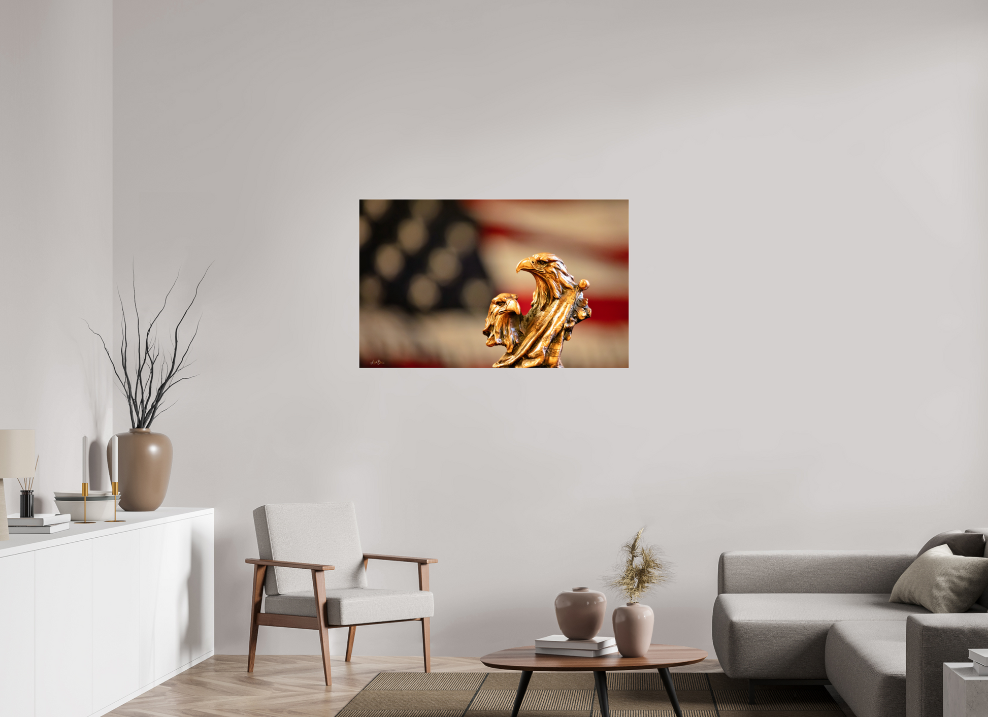 44.7 x 28″, Photo Print Under Acrylic Glass Red Dawn