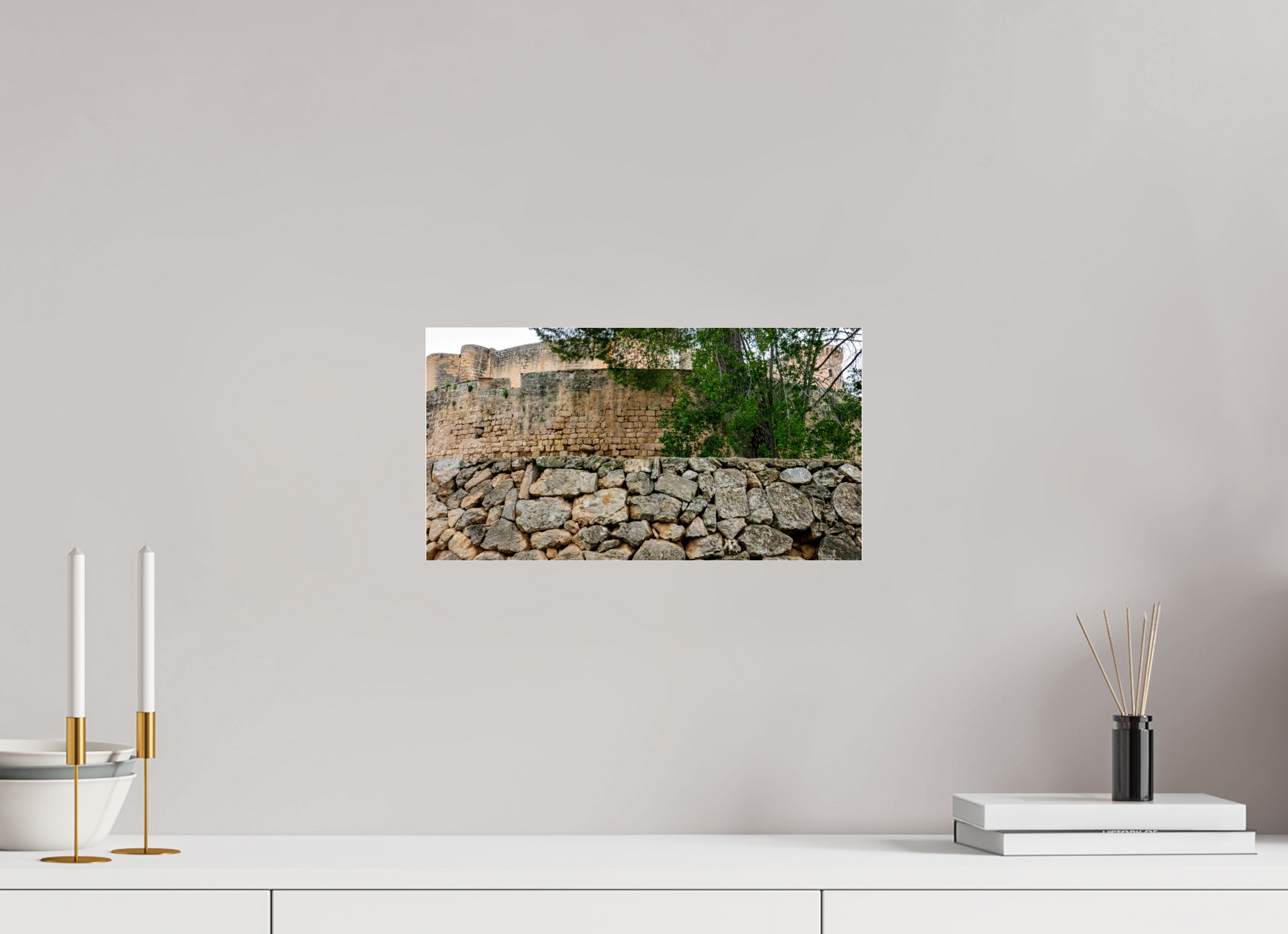 15 x 8″, Photo Print Under Acrylic Glass Spain Castle VIII