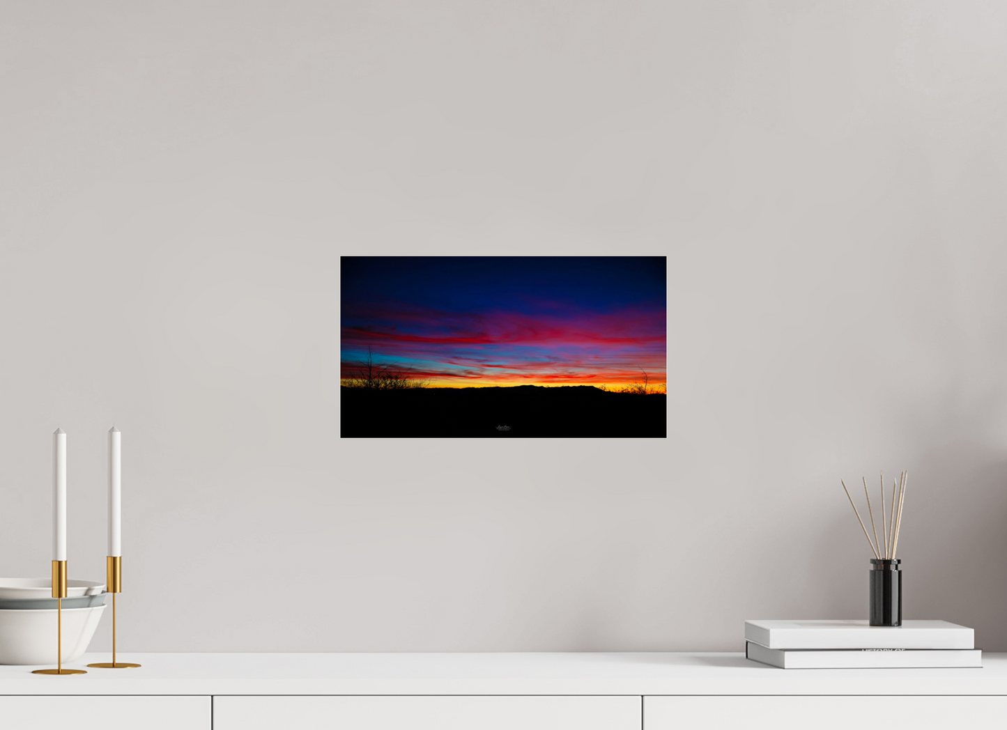 14.3 x 8″, Photo Print Under Acrylic Glass Good Morning Arizona
