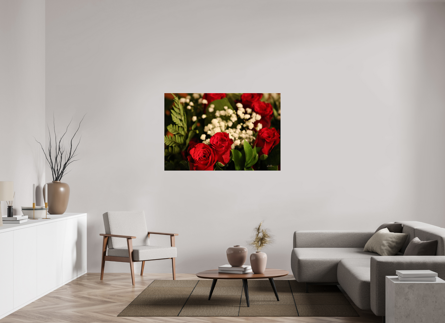 54 x 36″, Photo Print Under Acrylic Glass Roses III