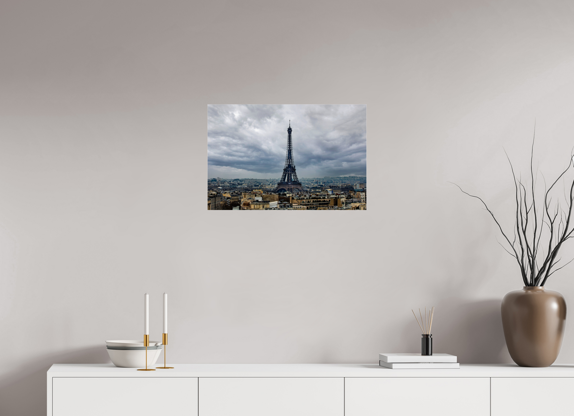 24 x 16″, Photo Print Under Acrylic Glass Eiffel Tower