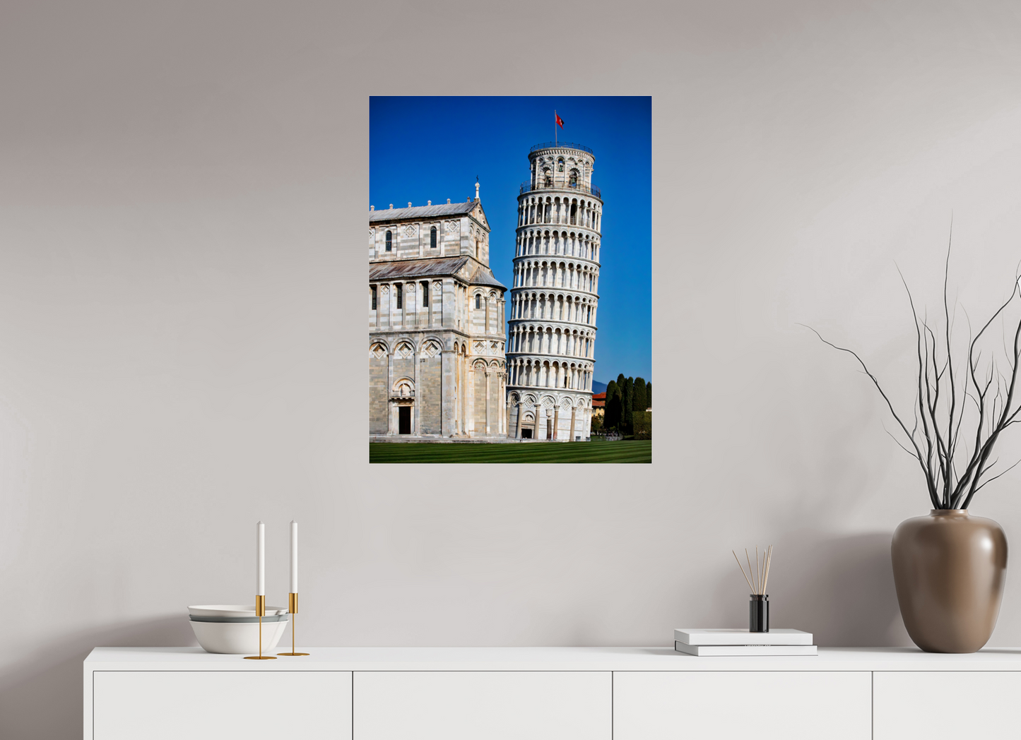 24 x 31.3″, Photo Print Under Acrylic Glass Piazza dei Miracoli