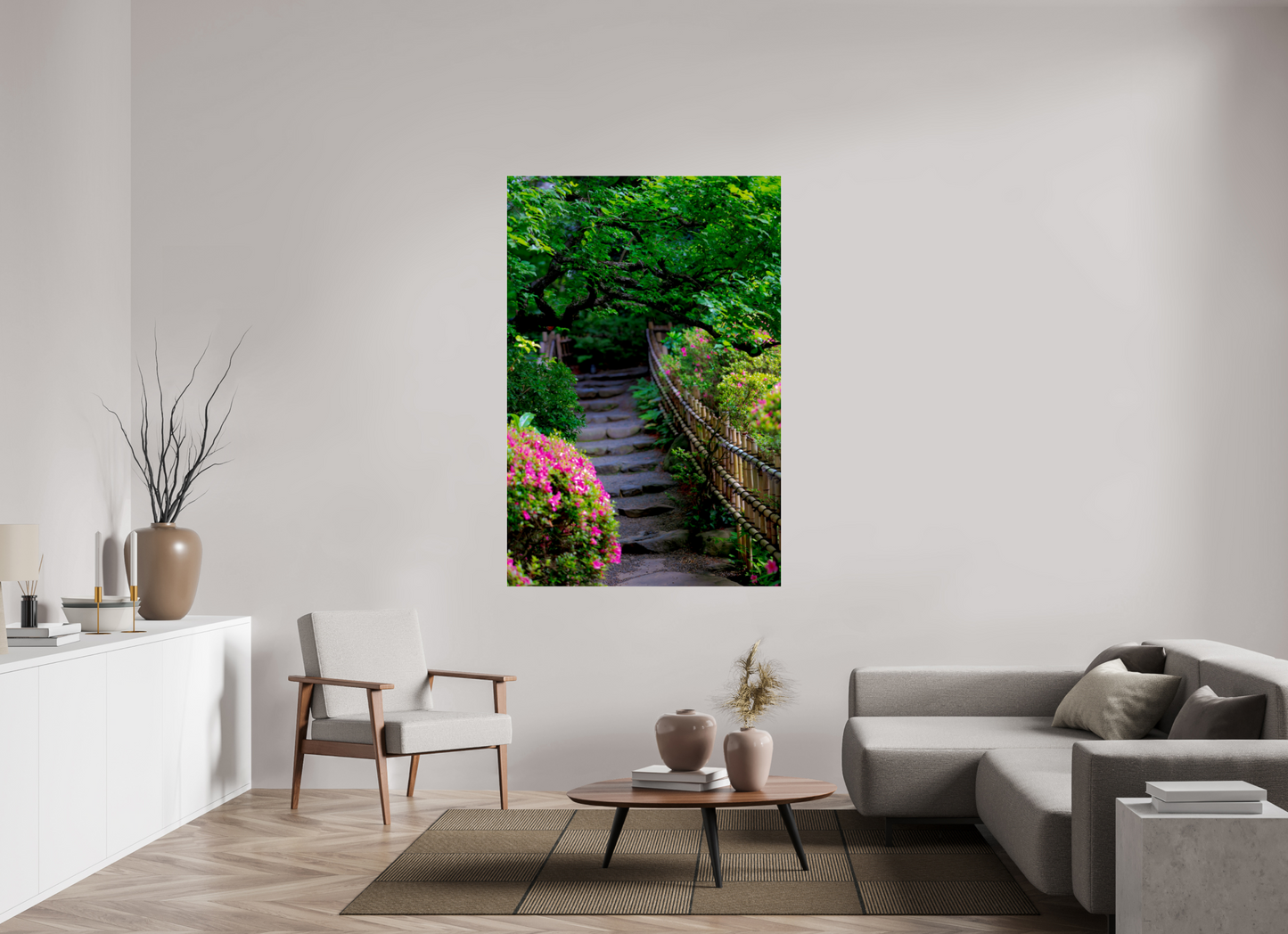 44 x 66″, Photo Print Under Acrylic Glass Gardens of Tokyo III
