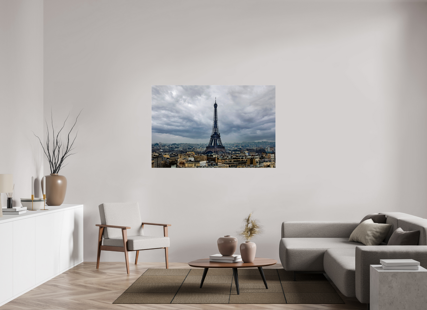 60 x 40″, Photo Print Under Acrylic Glass Eiffel Tower