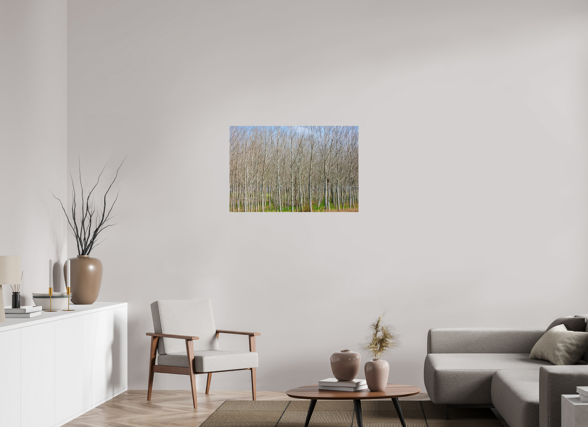 36 x 24″, Photo Print Under Acrylic Glass Treeline Italy