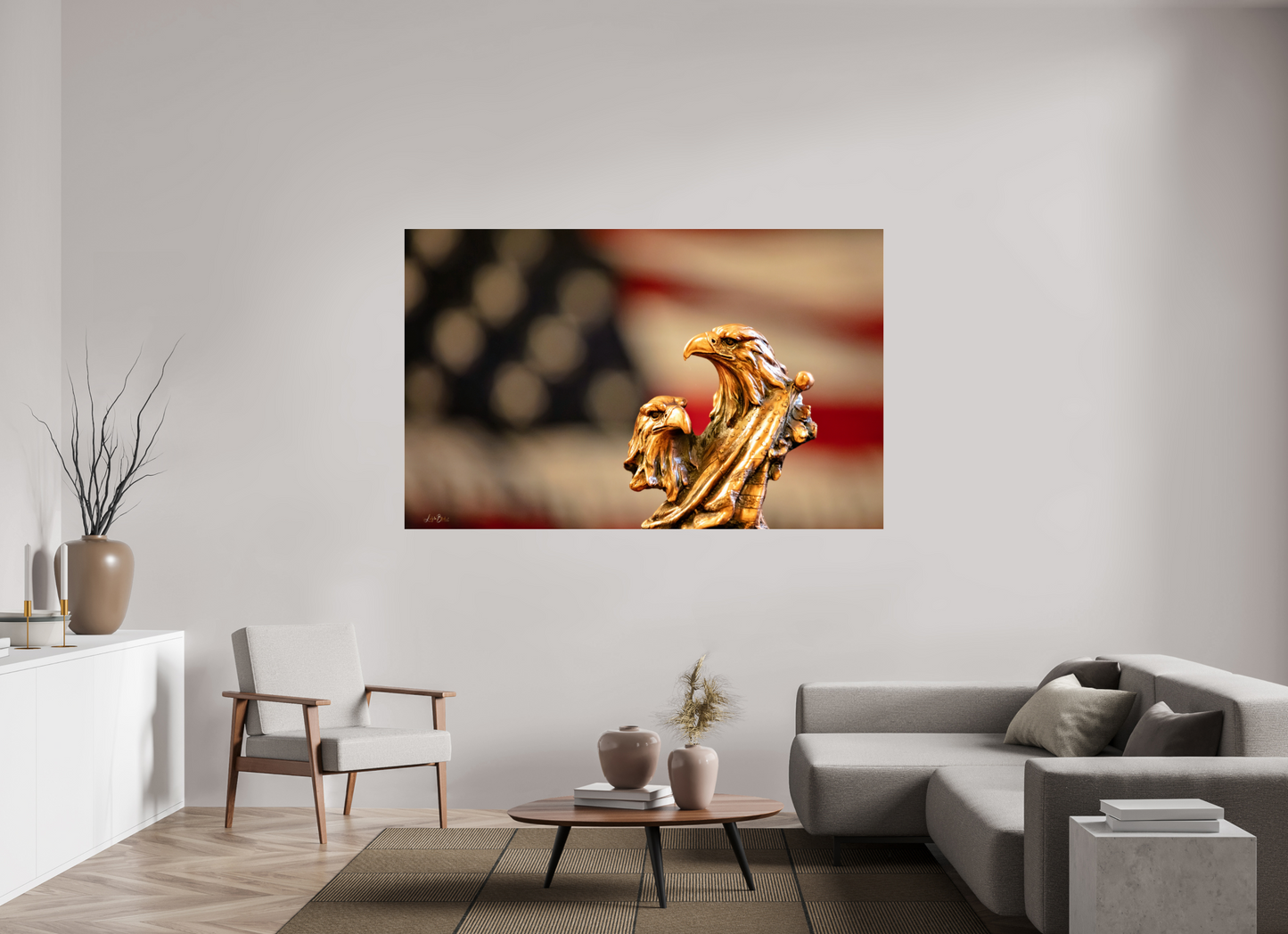 75.1 x 47″, Photo Print Under Acrylic Glass Red Dawn