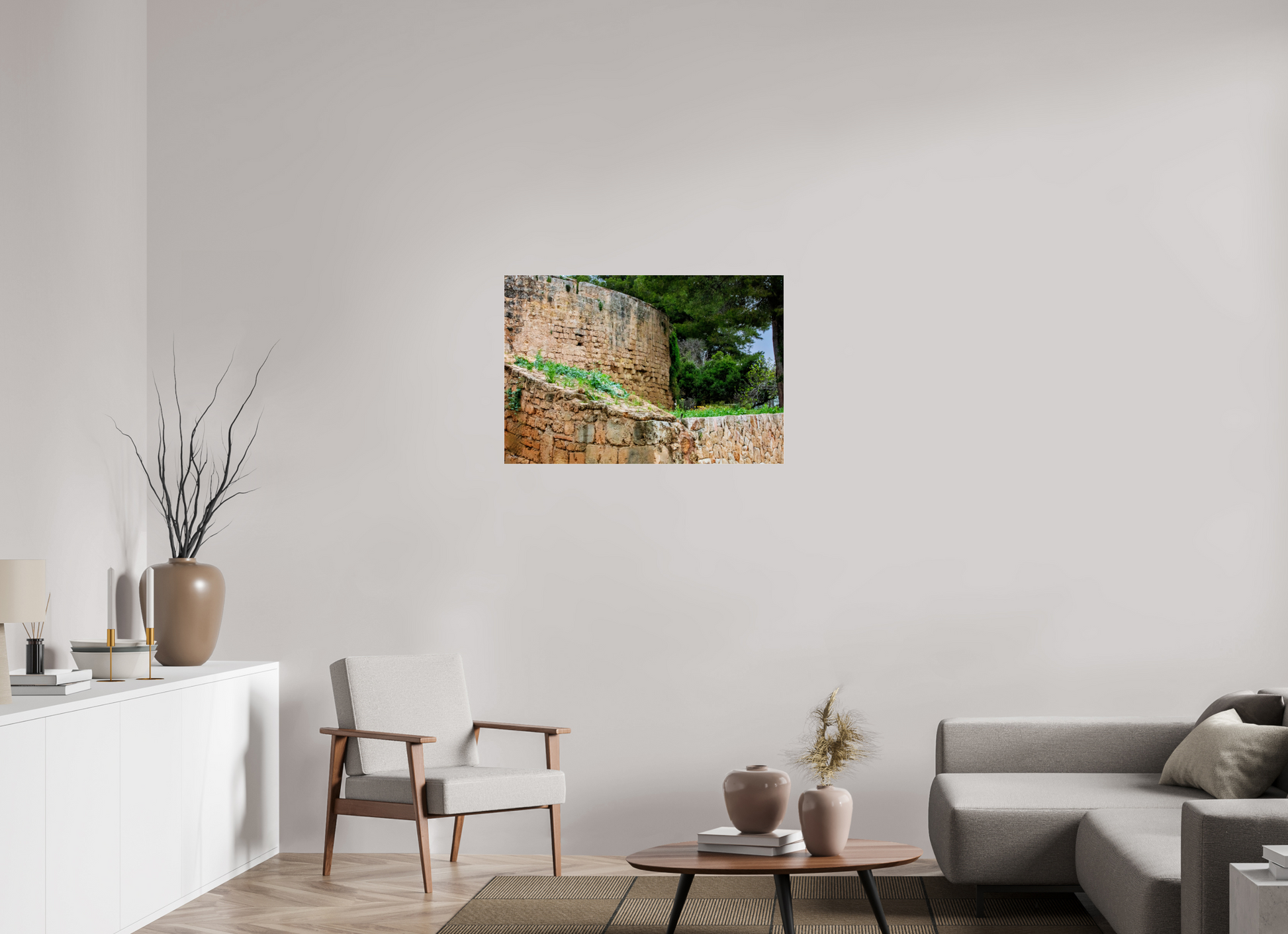 35.6 x 24″, Photo Print Under Acrylic Glass Spain Castle III